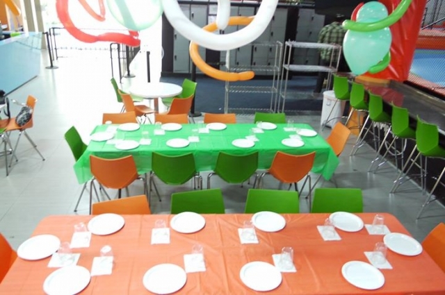 montaje de fiesta